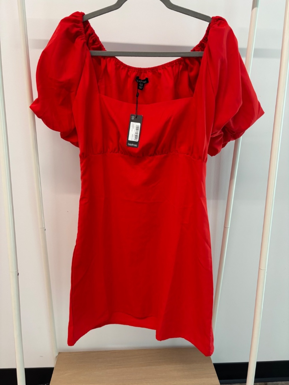 NWT Boohoo Women's Red Dress - Size 10